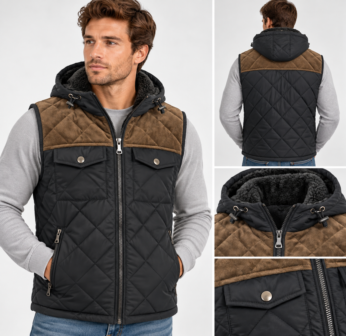 Men's Vest With Sherpa
