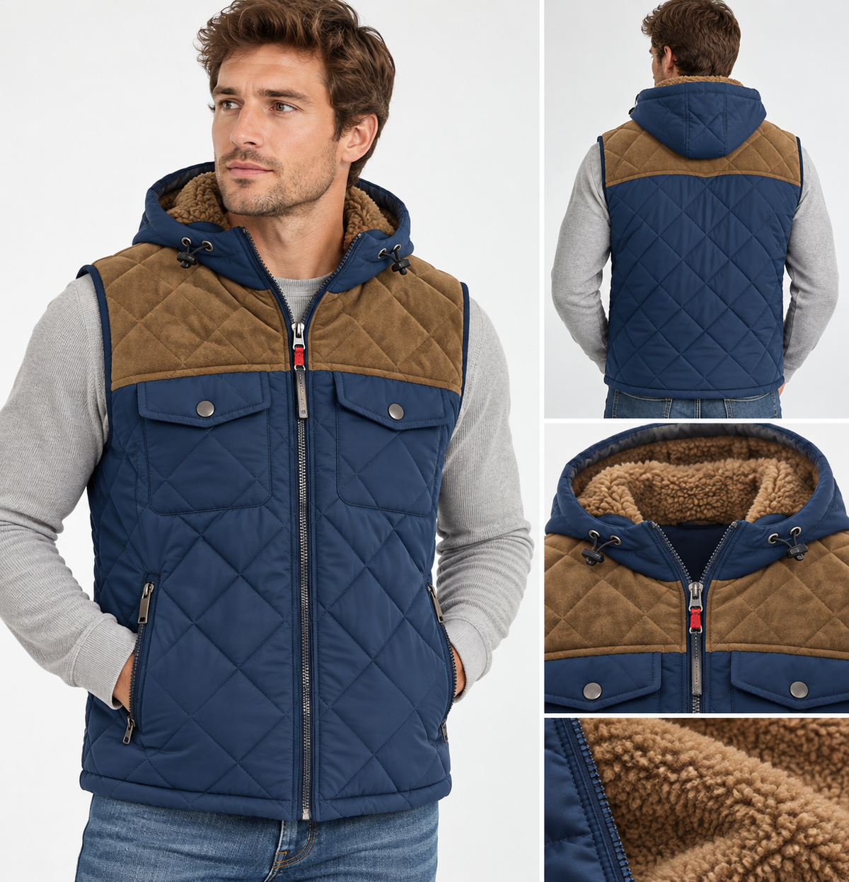 Men's Vest With Sherpa