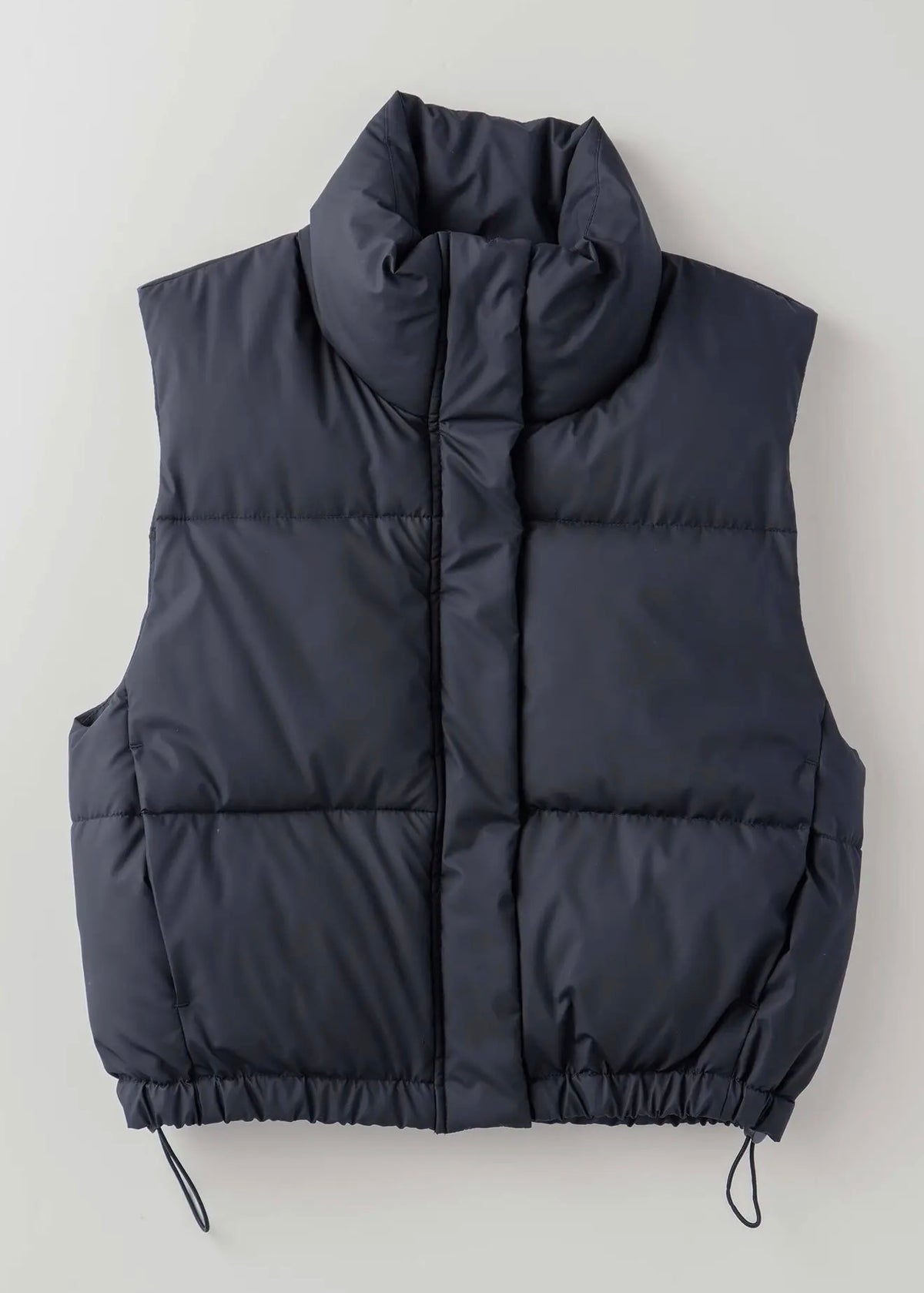 Puffer Down Vest with Adjustable Hem